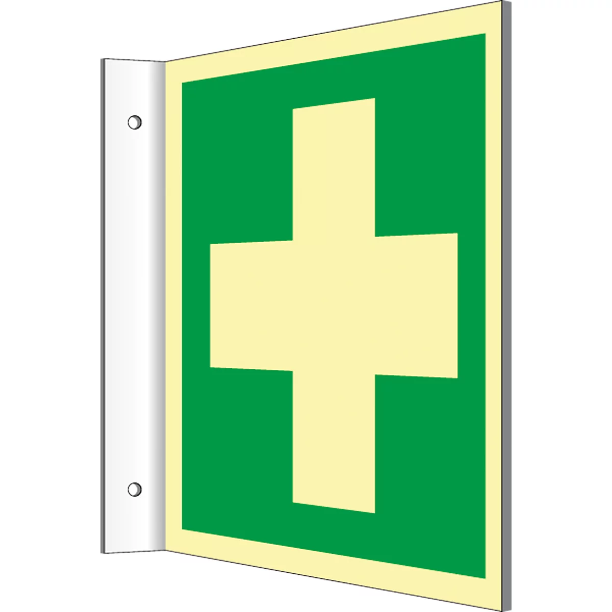 Panneau avec symbole des premiers secours