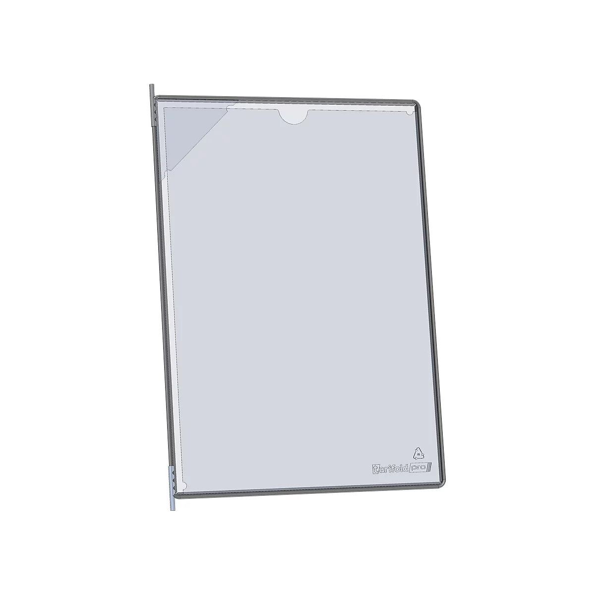 Panneau d'affichage Tarifold Easy Load Pro, DIN A4, 10 pces, verrou d'angle, pivot métallique, bleu