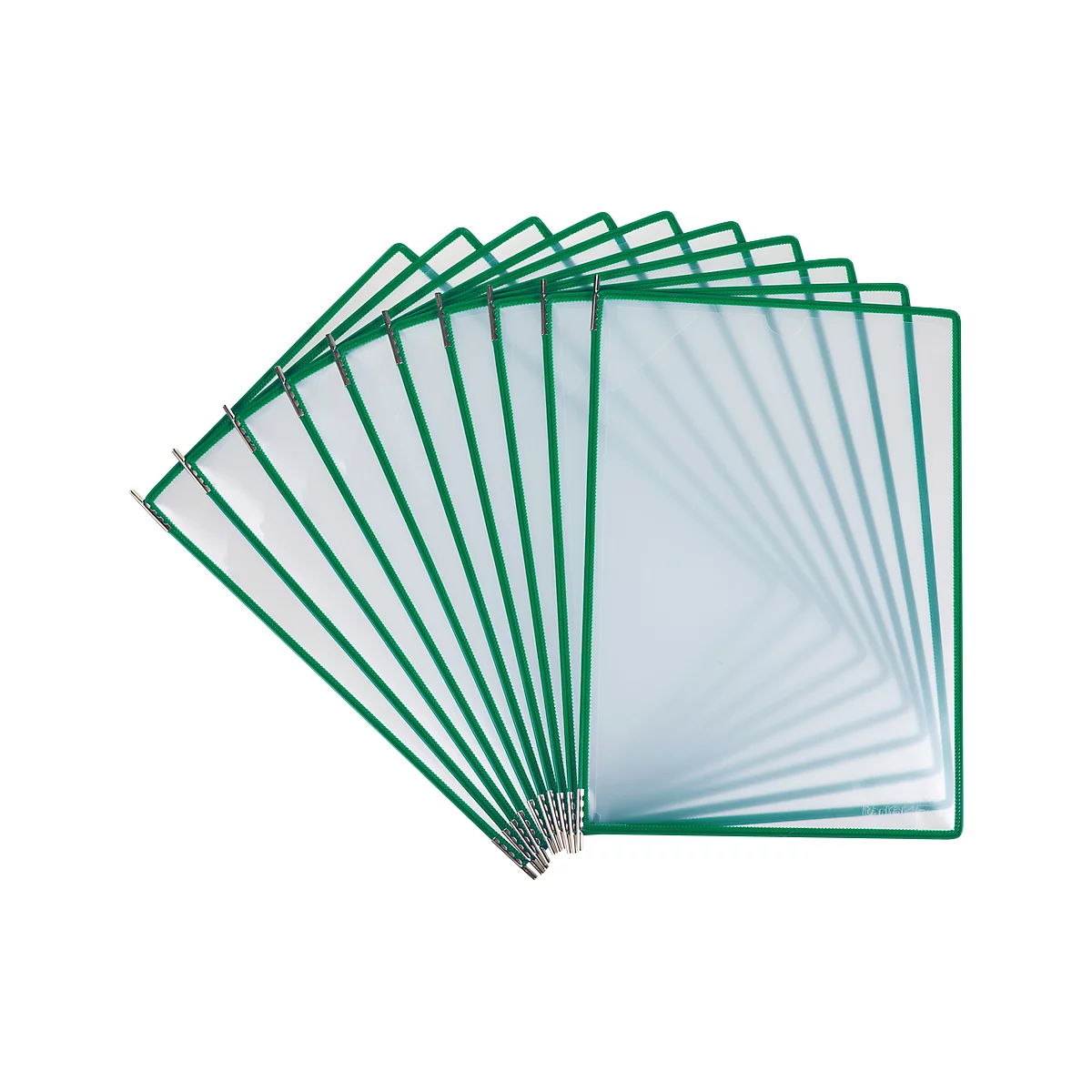 Panneau d'affichage Tarifold Easy Load Pro, DIN A4, 10 pces, verrou d'angle, pivot métallique, vert