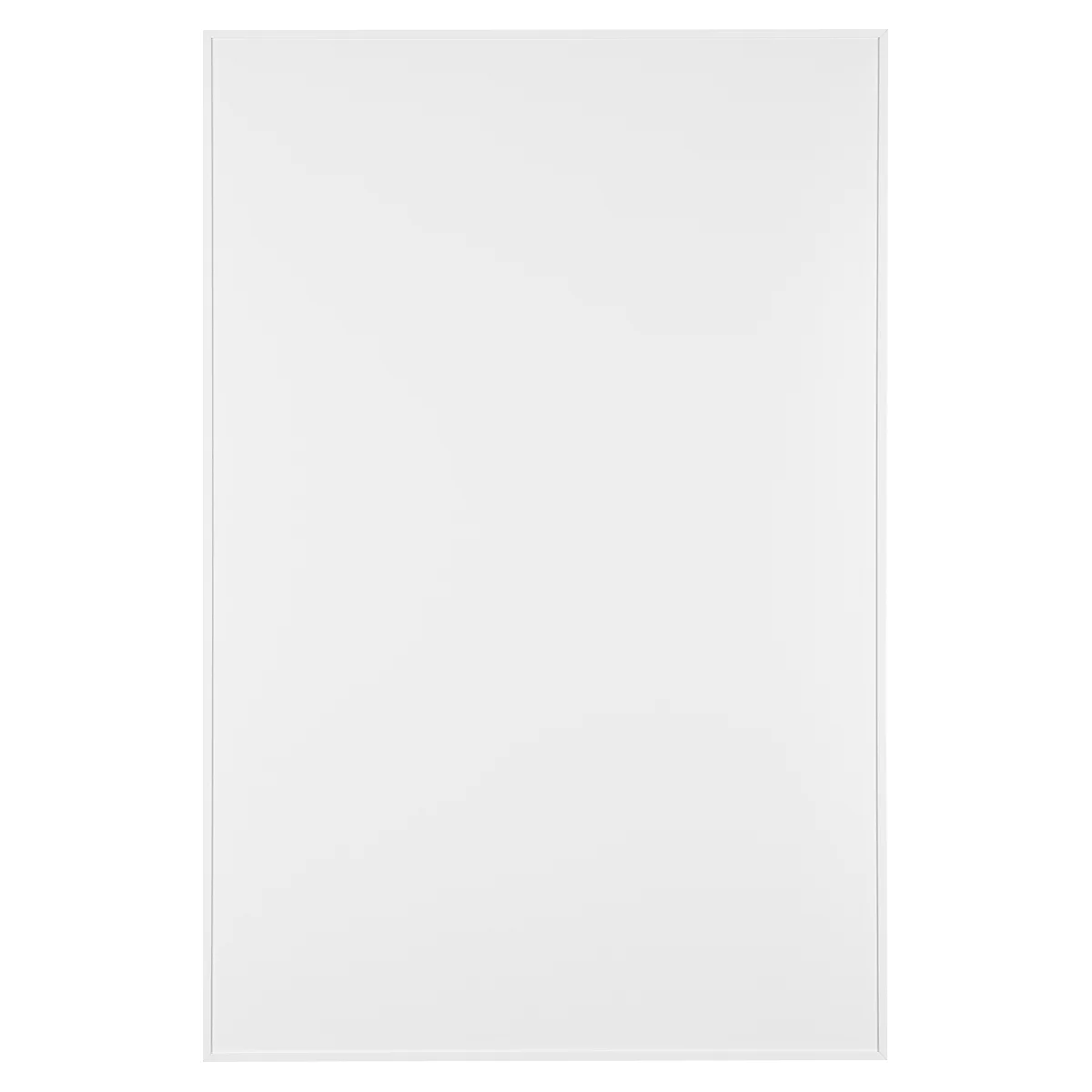 Panneau de chauffage infrarouge ECO 500, puissance 500 W, pour des pièces jusqu'à 25 m³/11 m², récepteur thermostat WiFi, IP44, L 600 x P 56 x H 800 mm, aluminium, blanc