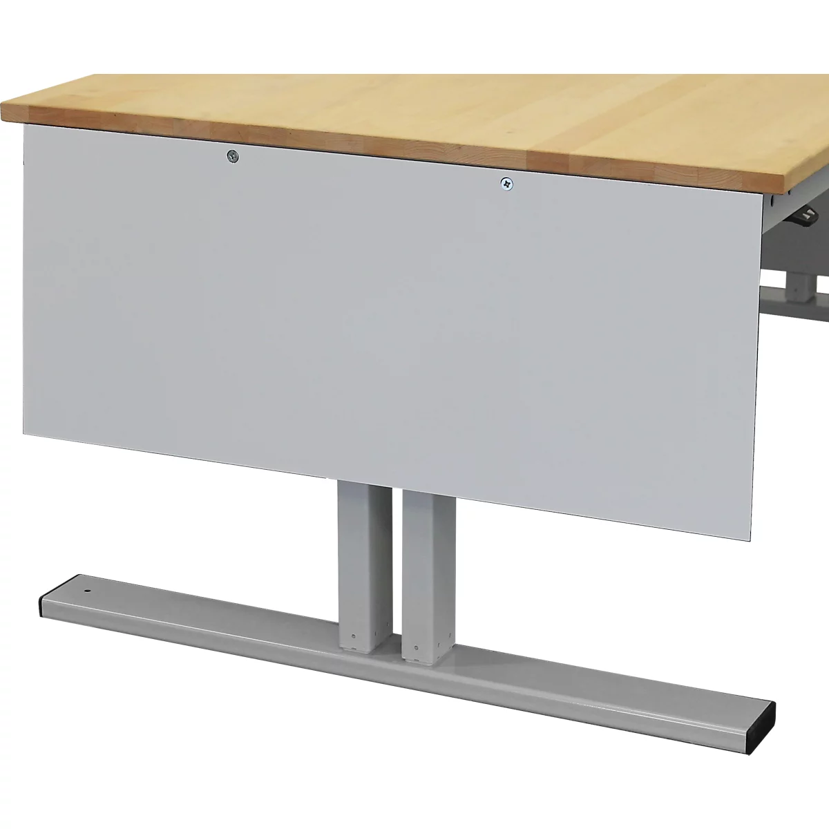 Panneau de cisaillement Rau pour tables de travail réglables en hauteur Adlatus 150, pour ≤25mm d'écart, montage à gauche/à droite, pour 1000 mm de profondeur
