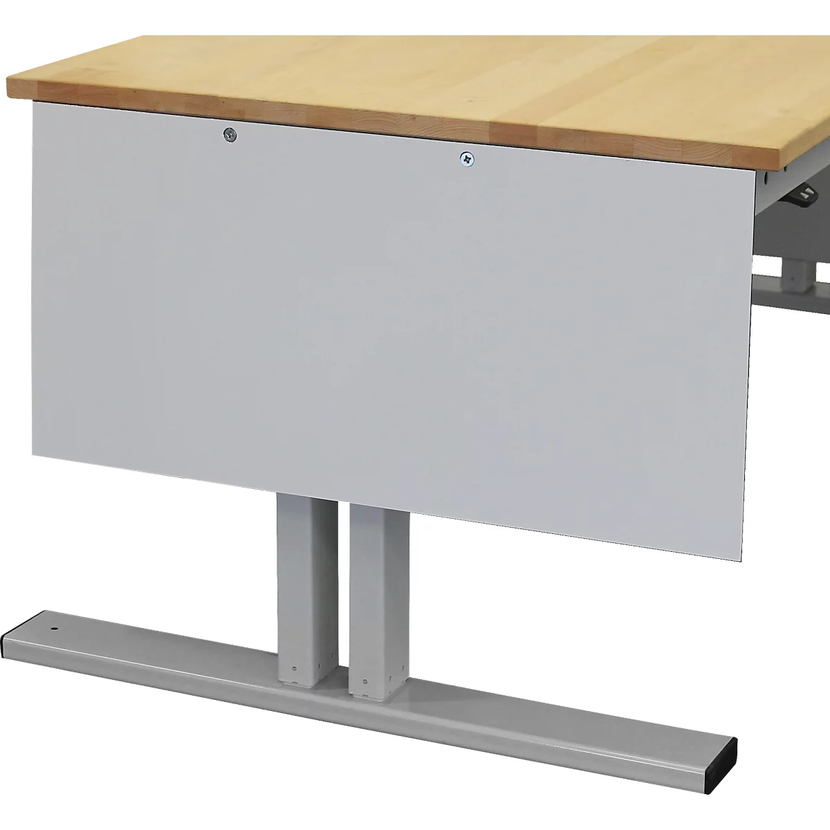 Panneau de cisaillement Rau pour tables de travail réglables en hauteur Adlatus 150, pour ≤25mm d'écart, montage à gauche/à droite, pour 800 mm de profondeur