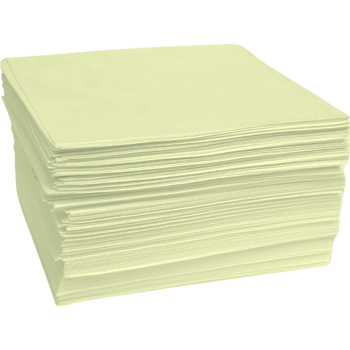 Paños de vellón para encuadernación CLASSIC pesados, 3 capas, capacidad total de absorción 80 litros, especialmente para encuadernación química, L 500 x A 400 mm, vellón, amarillo, 100 unidades