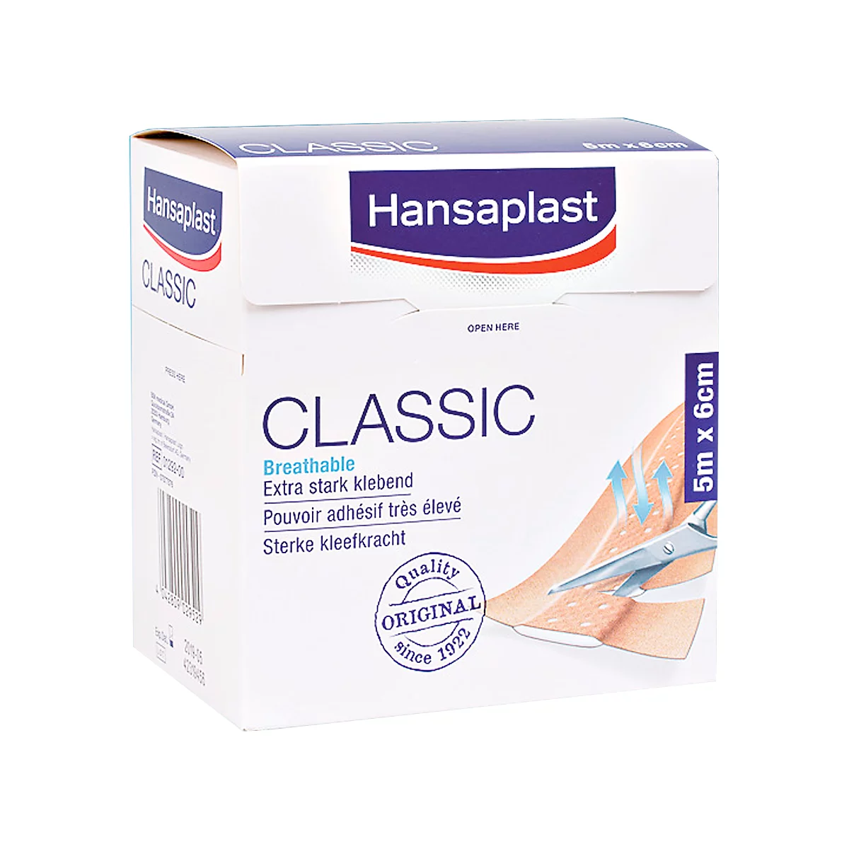 Pansements classiques Hansaplast, 5 m x 6 cm