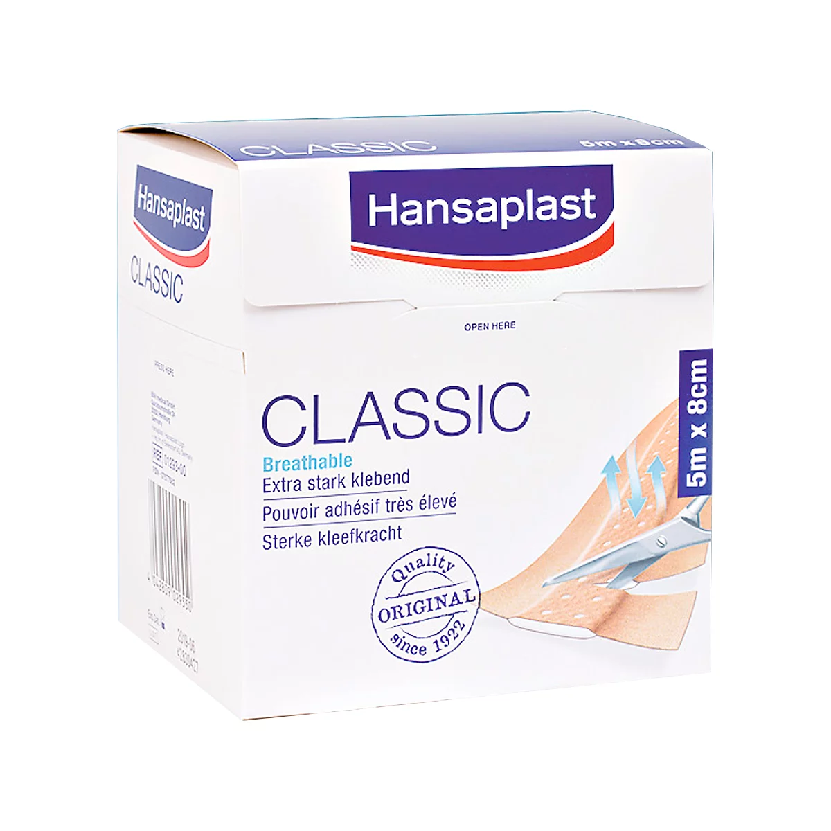 Pansements classiques Hansaplast, 5 m x 8 cm