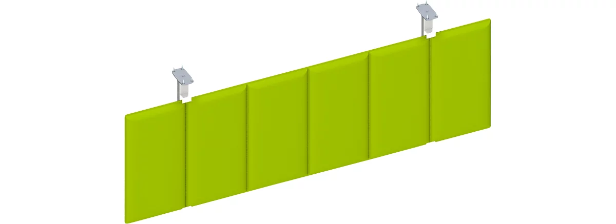 Pantalla de privacidad inferior, verde, W 1200 mm