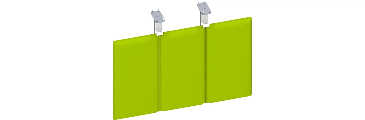 Pantalla de privacidad inferior, verde, W 600 mm