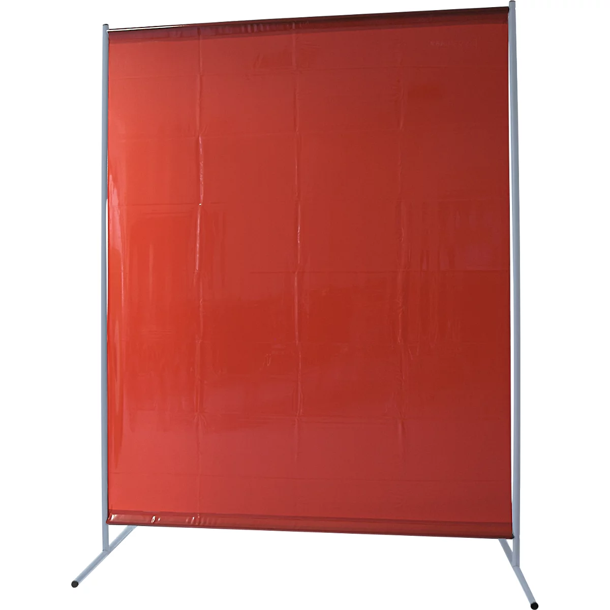 Pantalla protectora para soldadura, de 1 pieza, cortina de lámina de 0,4 mm de grosor, DIN EN ISO 25980, An 1450 x P 600 x Al 1900 mm, azul/rojo