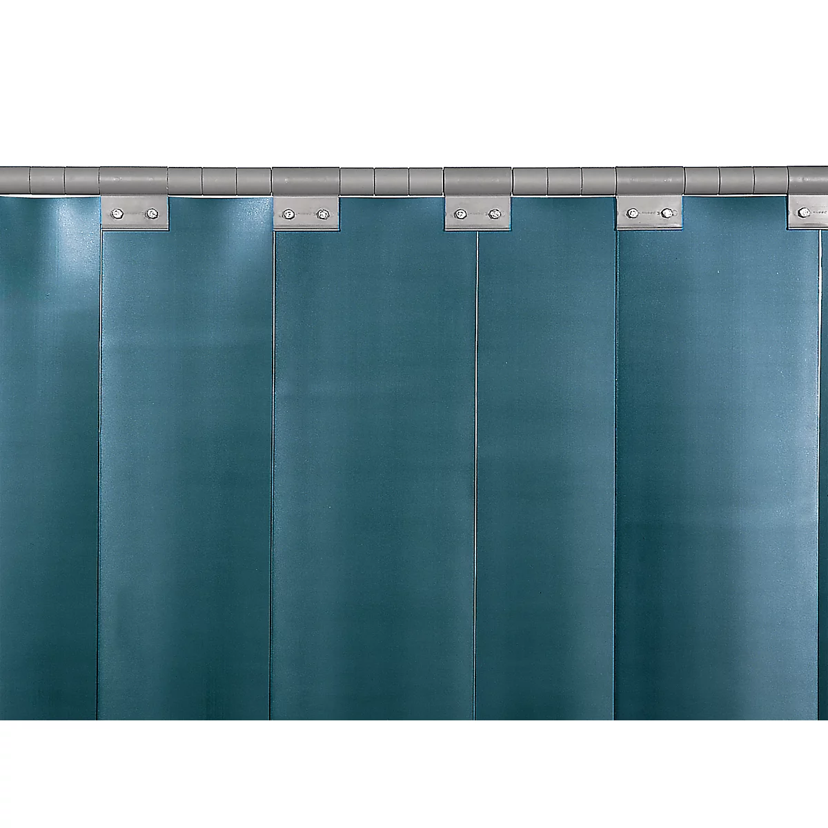 Pantalla protectora para soldadura portátil, de 1 pieza, lamas de 2 mm de grosor, EN ISO 25980, An 2100 x Al 1920 mm, azul/verde oscuro