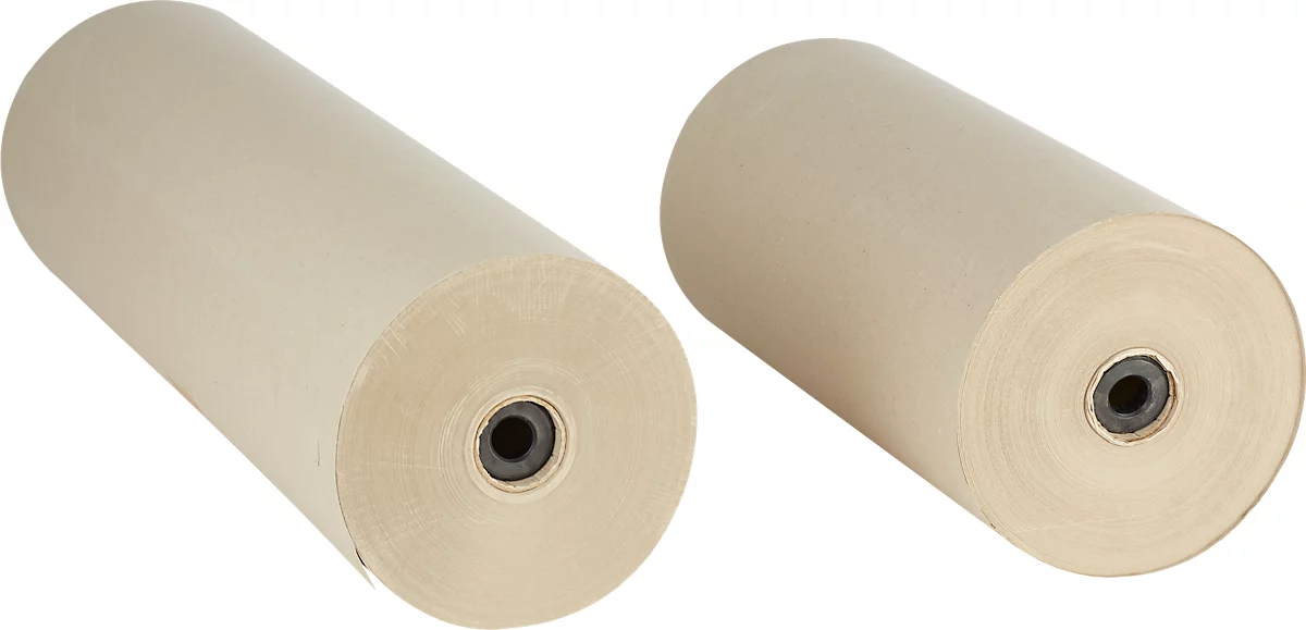 Papel arrugado, 80 g/m², fabricado con un 100% de papel de desecho, color natural, 1 rollo de L 300 m x A 750 mm