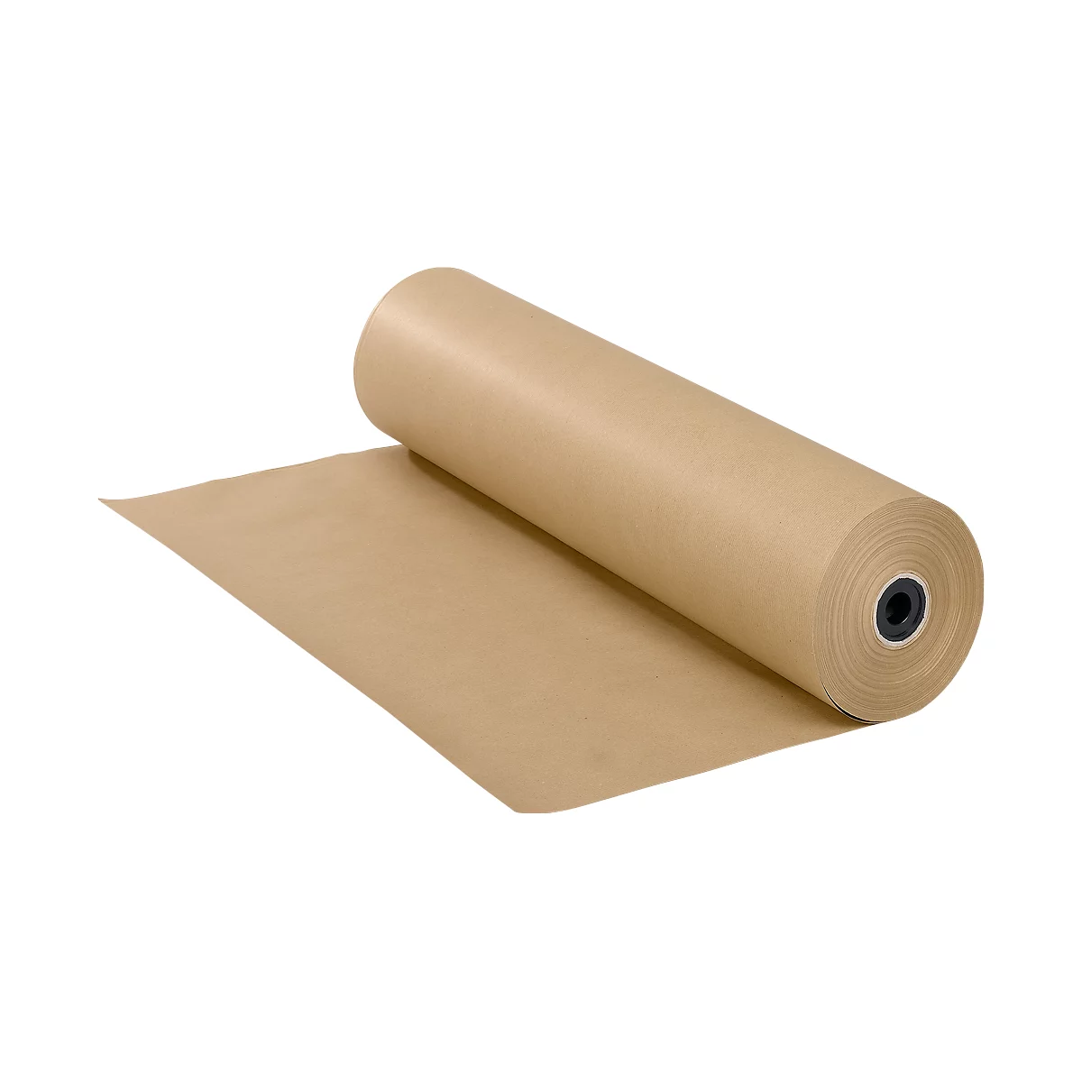 Papel de embalaje, especialmente resistente al desgarro y flexible, marrón, 750 mm de ancho