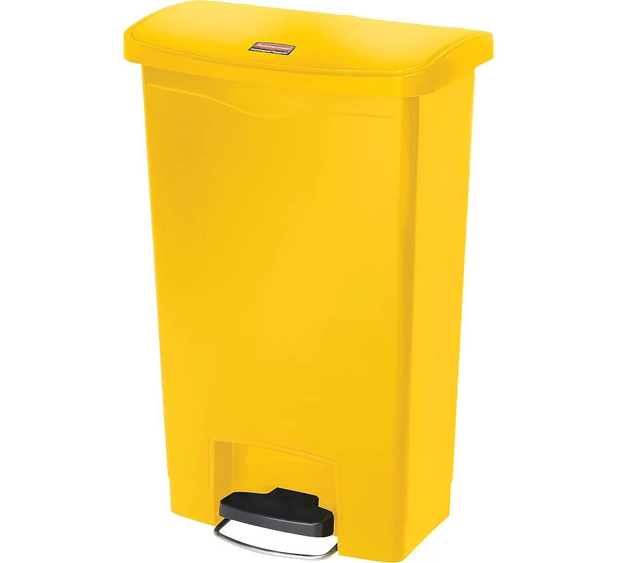 Papelera de pedal Slim Jim®, plástico, capacidad 50 litros, amarillo