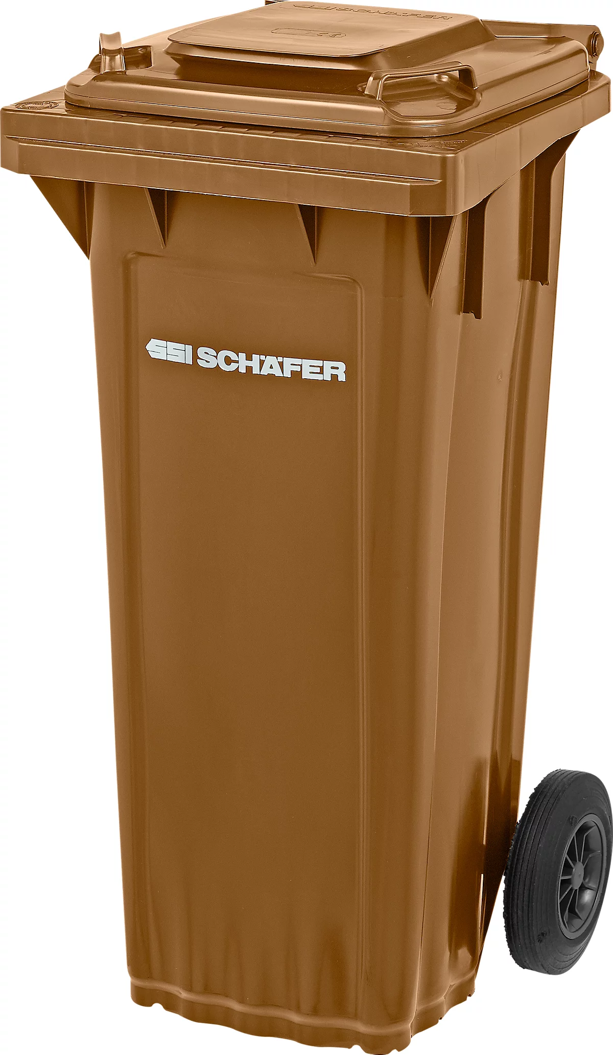 Papelera SSI Schäfer PRO 60 WAVE, 60 l, móvil, marrón