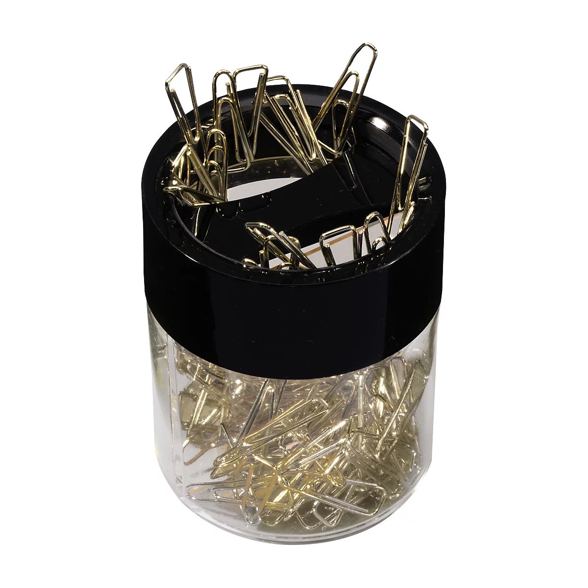 Papercliphouder, magnetisch, met 125 paperclips