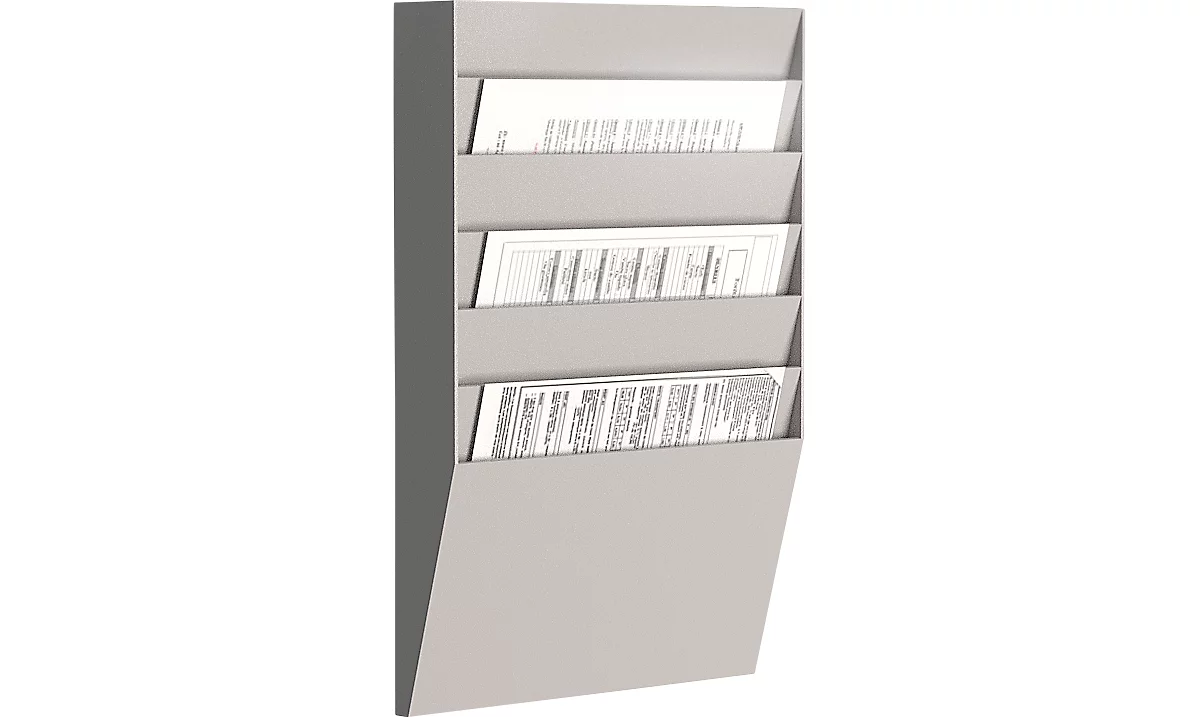 Paperflow Prospekt-Wandhalter, 2 25 | wahlweise kaufen bis A4, günstig Shop Fächer x Format DIN Schäfer 6