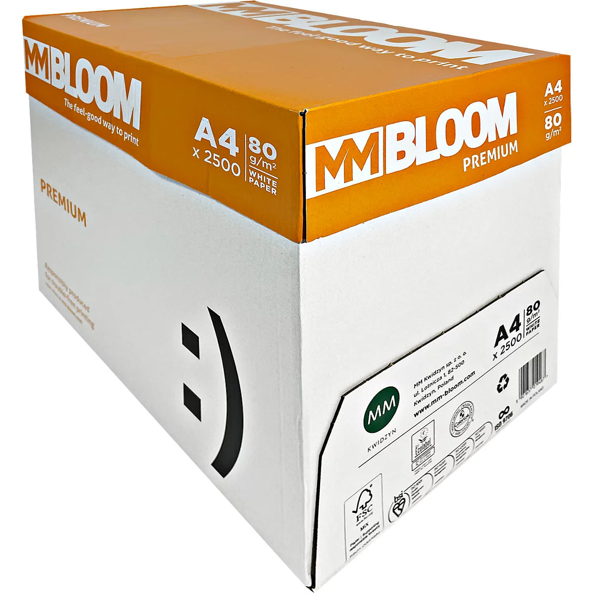 Papier à copier Bloom Premium, DIN A3, 80 g/m², extra-blanc, 2500 feuilles
