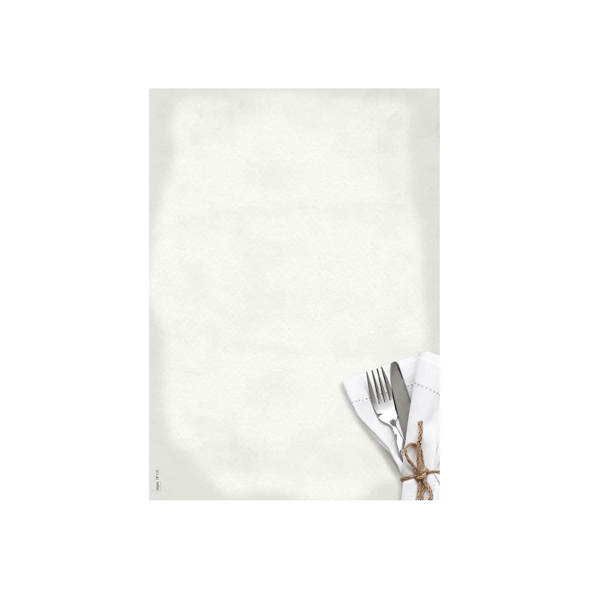 Papier à motif « Menu gastronomique » Sigel, A4, 90 g/m², Motif avec couverts et serviettes, 50 feuilles