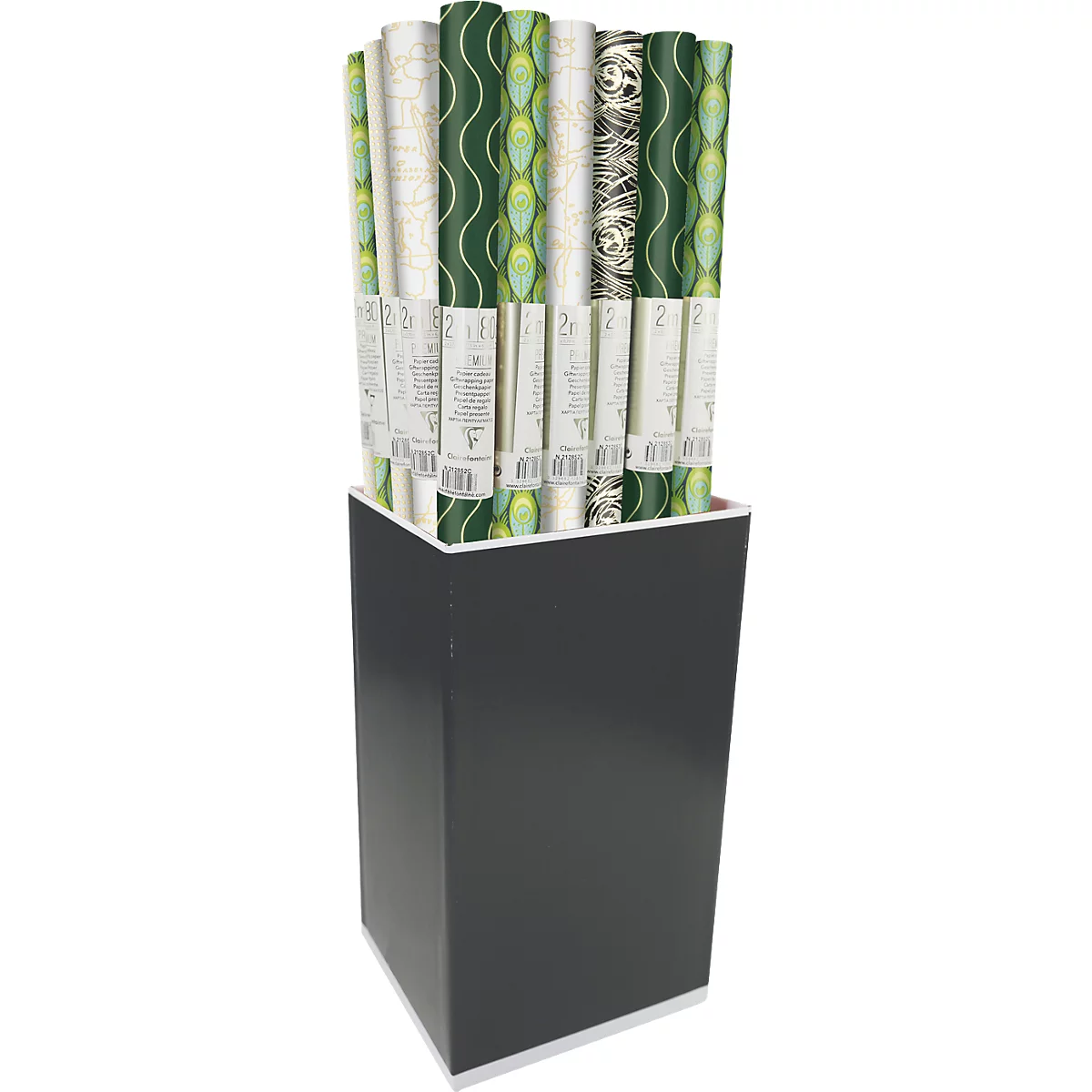 Papier cadeau CLAIREFONTAINE Premium Travel, 30 rouleaux, 200 × 70 cm, 80g/m², enduit de PP