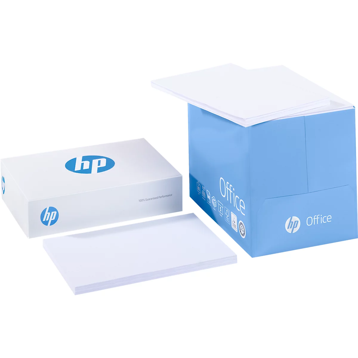 Carton de 2500 feuilles HP Office - Format A4 (80 g-m²) - Couleur blanc