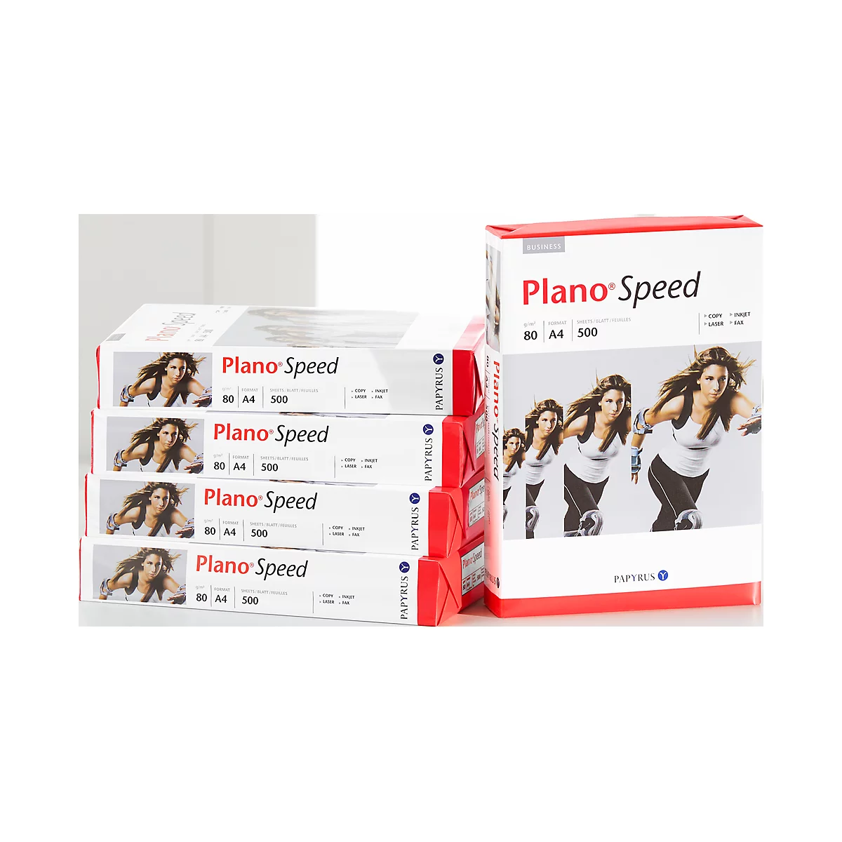 Papier copieur Plano® Speed, format A4, 80 g/m², blanc, 1 carton = 5 x 500 feuilles