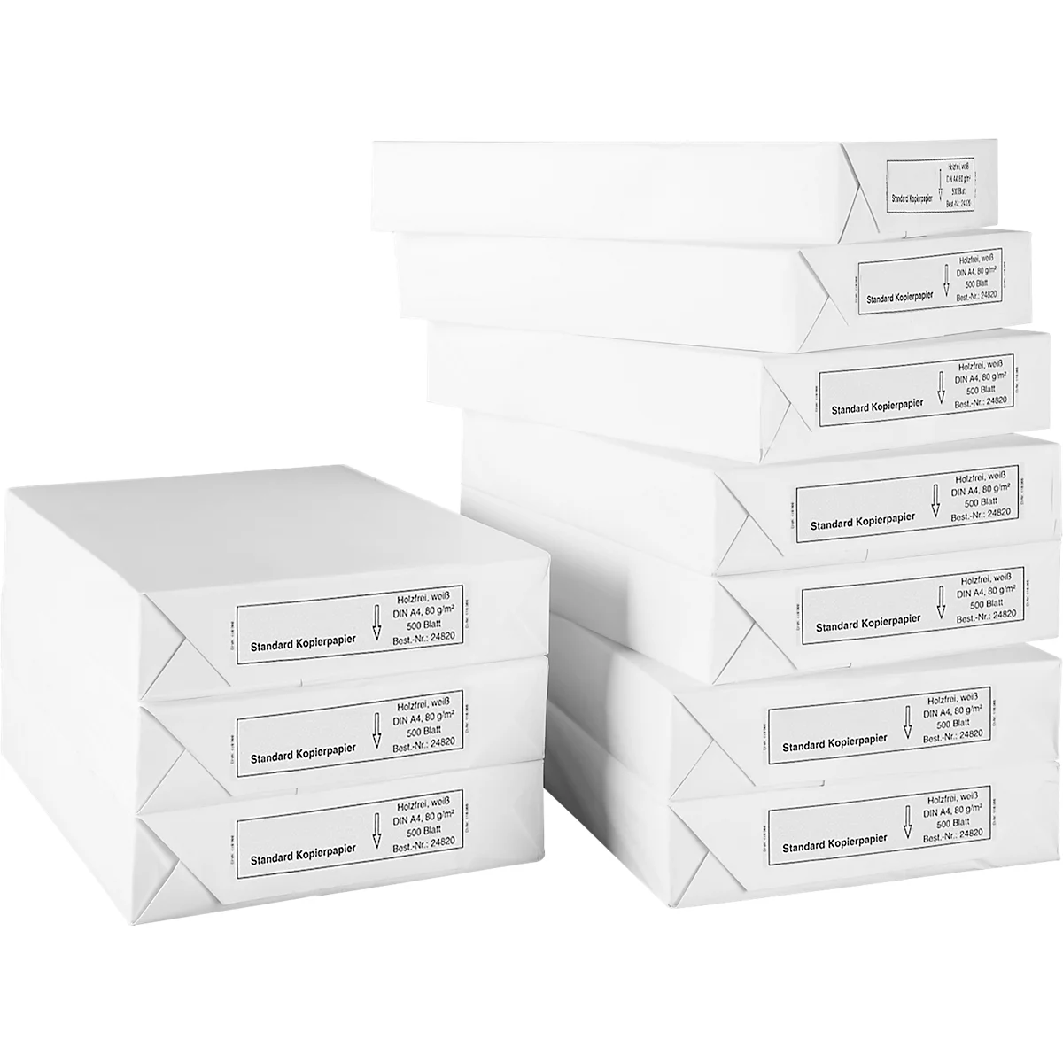 HP Office - Papier Blanc 80 g/m² A4 - 5 x 500 Feuilles au Maroc FORMAT A4  GRAMMAGE 80 g/m²