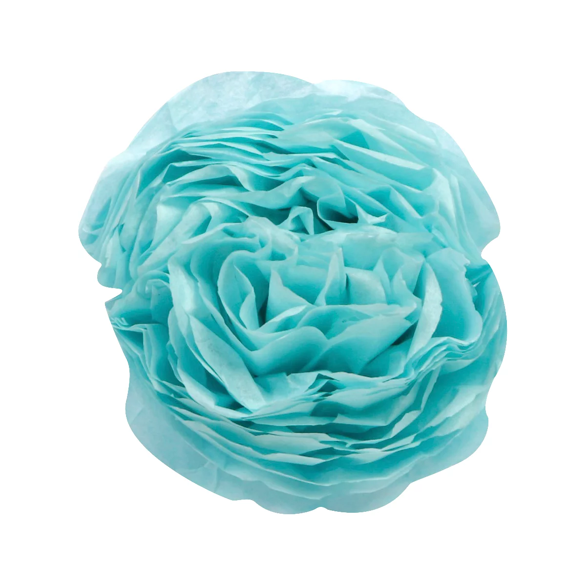 Papier de soie Clairefontaine, 500 x 750 mm, résistant à l'eau, plié, 24 feuilles, bleu ciel