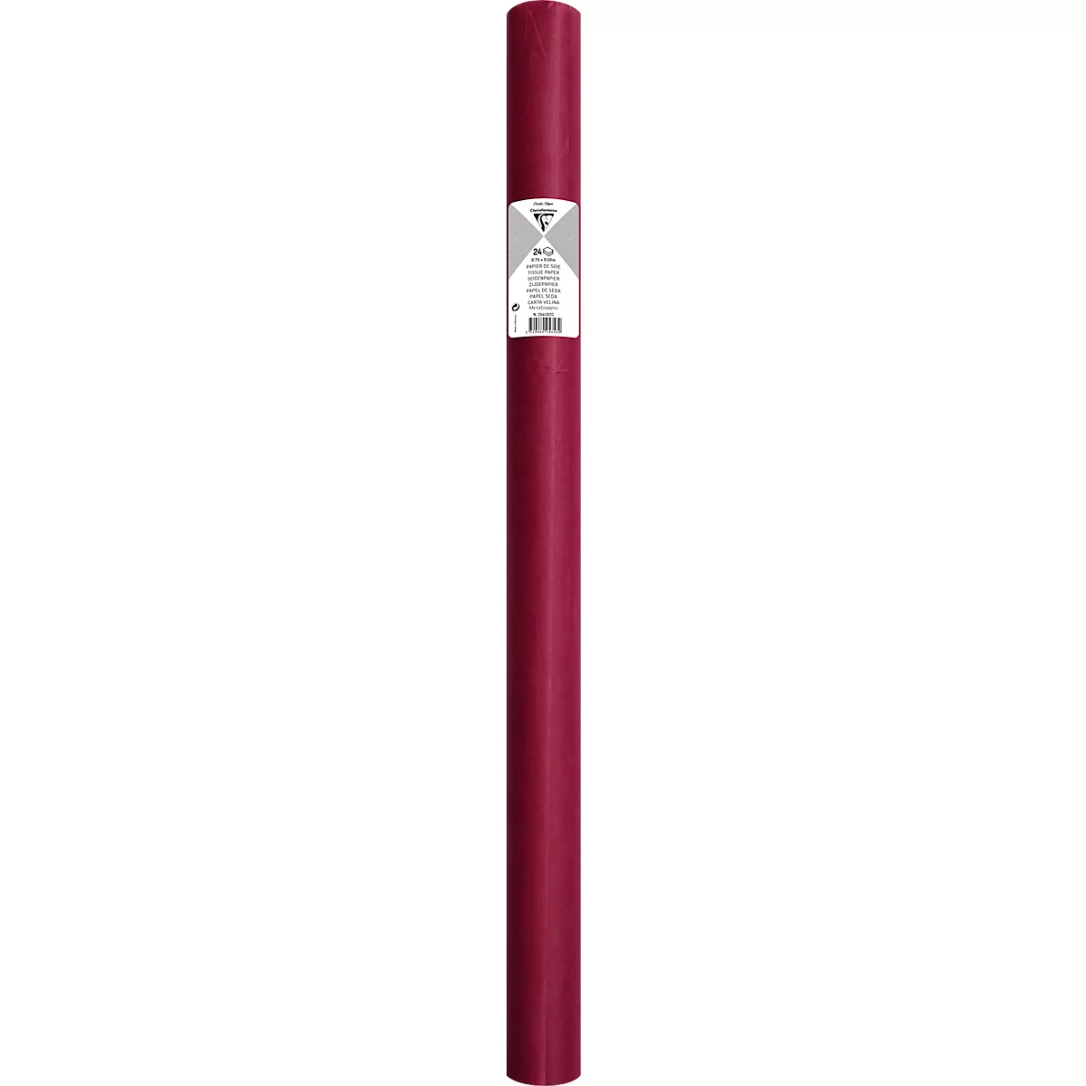 Papier de soie Clairefontaine, 500 x 750 mm, résistant à l'eau, plié, 24 feuilles, bordeaux