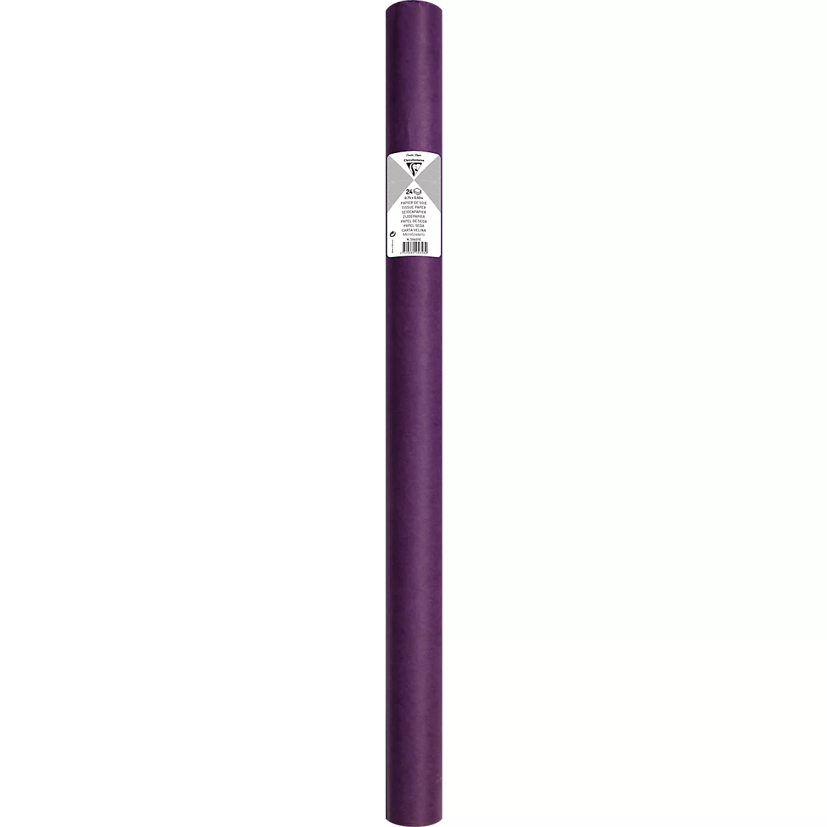 Papier de soie Clairefontaine, 500 x 750 mm, résistant à l'eau, plié, 24 feuilles, violet