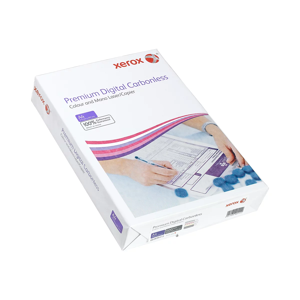 Papier Premium Digital Carbonless 003R99111 Xerox, format A4 4 feuillets blanc/jaune/rose/bleu