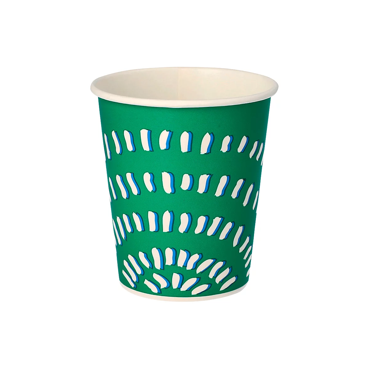 Papieren bekers Papstar, wegwerp, 0,2 l, voor koude dranken, met vullijn, Ø 80 x H 88 mm, groen, 100 st.