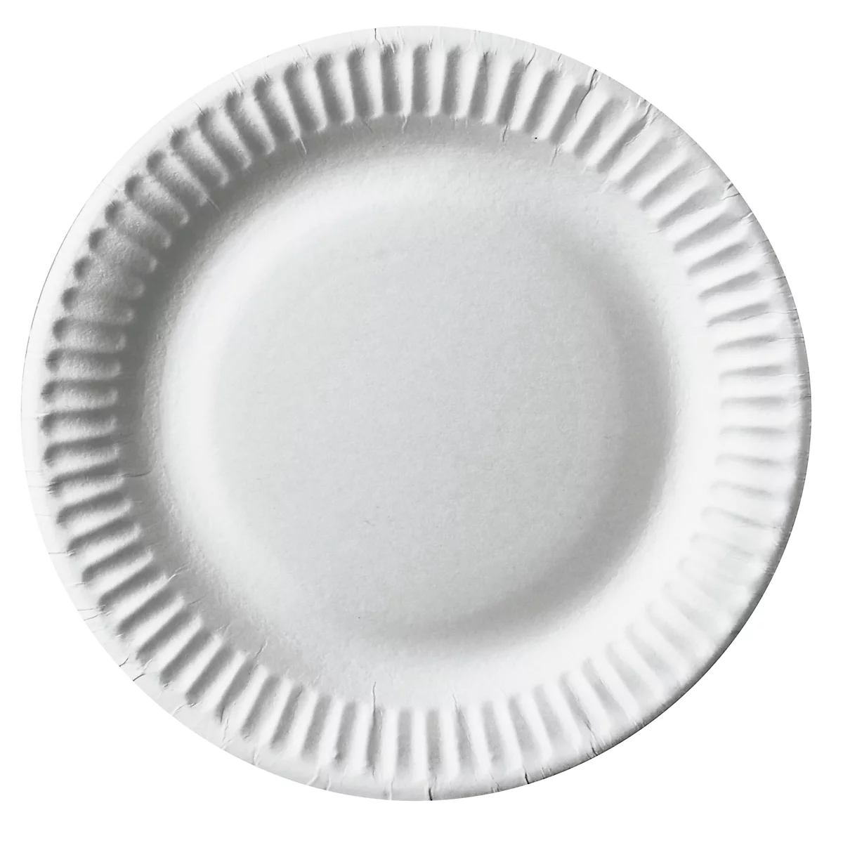 Papieren borden Papstar Pure, wegwerp, rond, Ø 150 mm, voedselveilig, FSC®-gecertificeerd &amp; composteerbaar, wit, 10 x 100 stuks