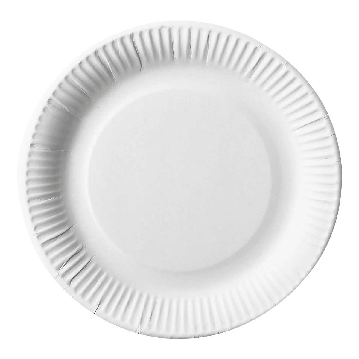 Papieren borden Papstar Pure, wegwerp, rond, Ø 230 mm, voedselveilig, FSC®-gecertificeerd &amp; composteerbaar, wit, 6 x 100 stuks