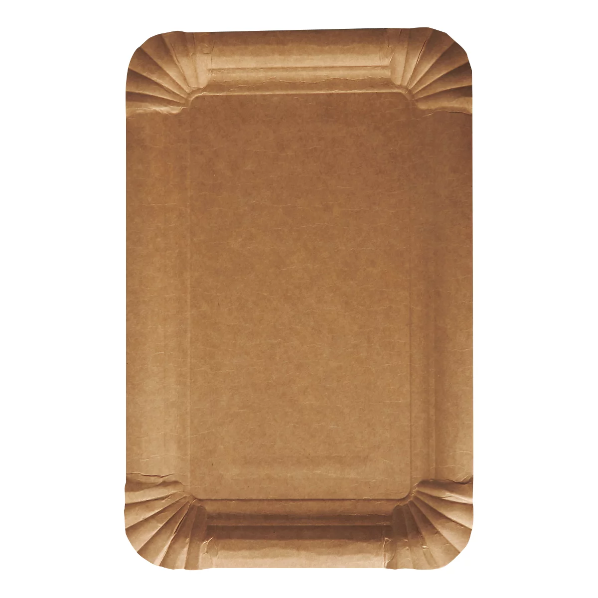 Papieren borden Papstar Pure, wegwerp, vierkant, 130 x 200 mm, voedselveilig, FSC®-gecertificeerd &amp; composteerbaar, bruin, 250 stuks