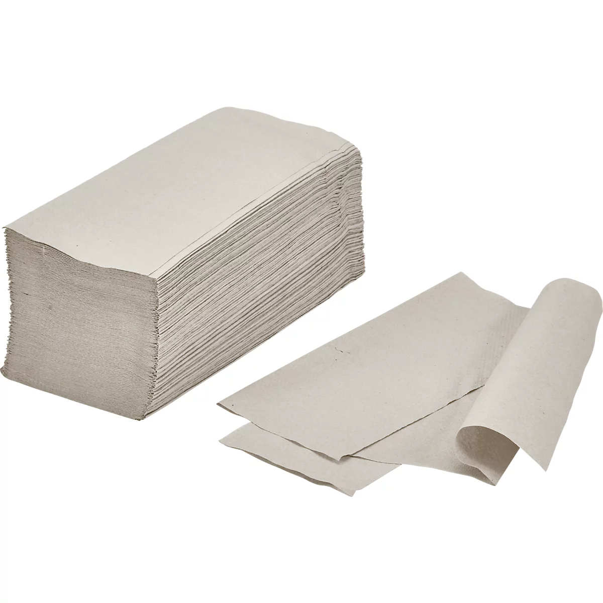 Papieren handdoeken - L 250 x B 230 mm - zigzagvouwen - 1-laag - 5000 vellen - naturel - ons merk Schäfer Shop Pure