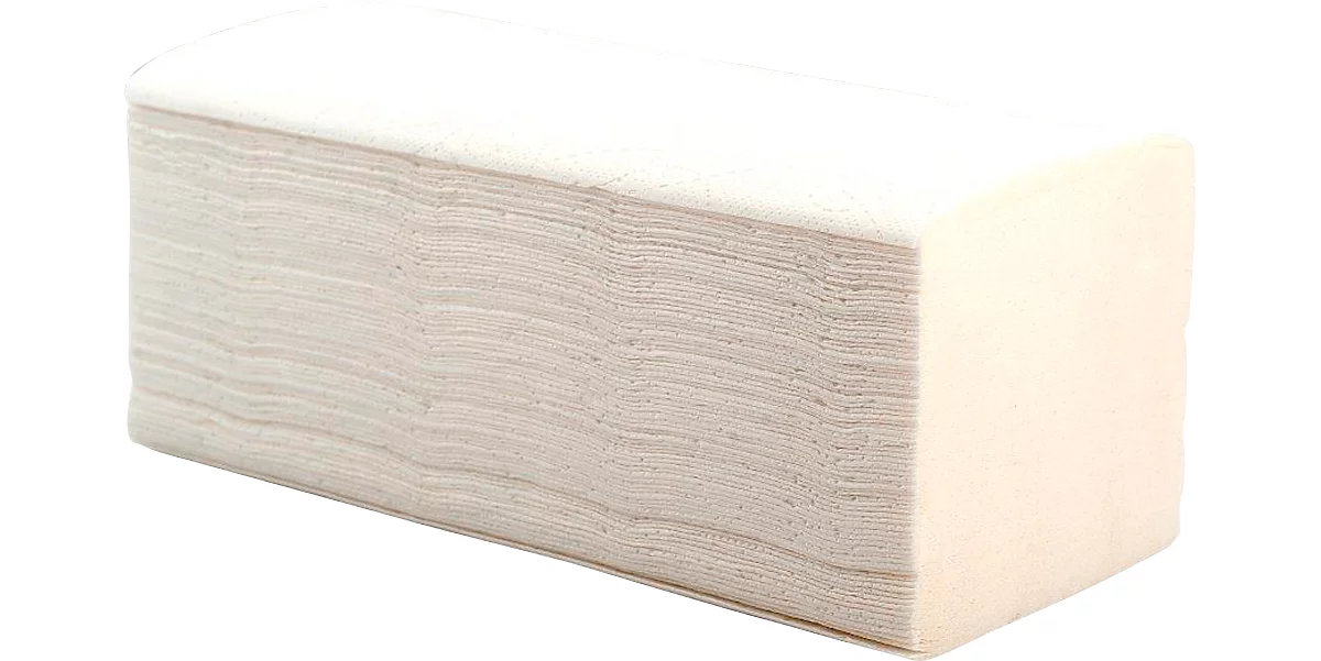 Papieren handdoeken Schäfer Shop Pure - 250 x 230 mm - zigzagvouwen - 2-laags - 3200 vellen - wit