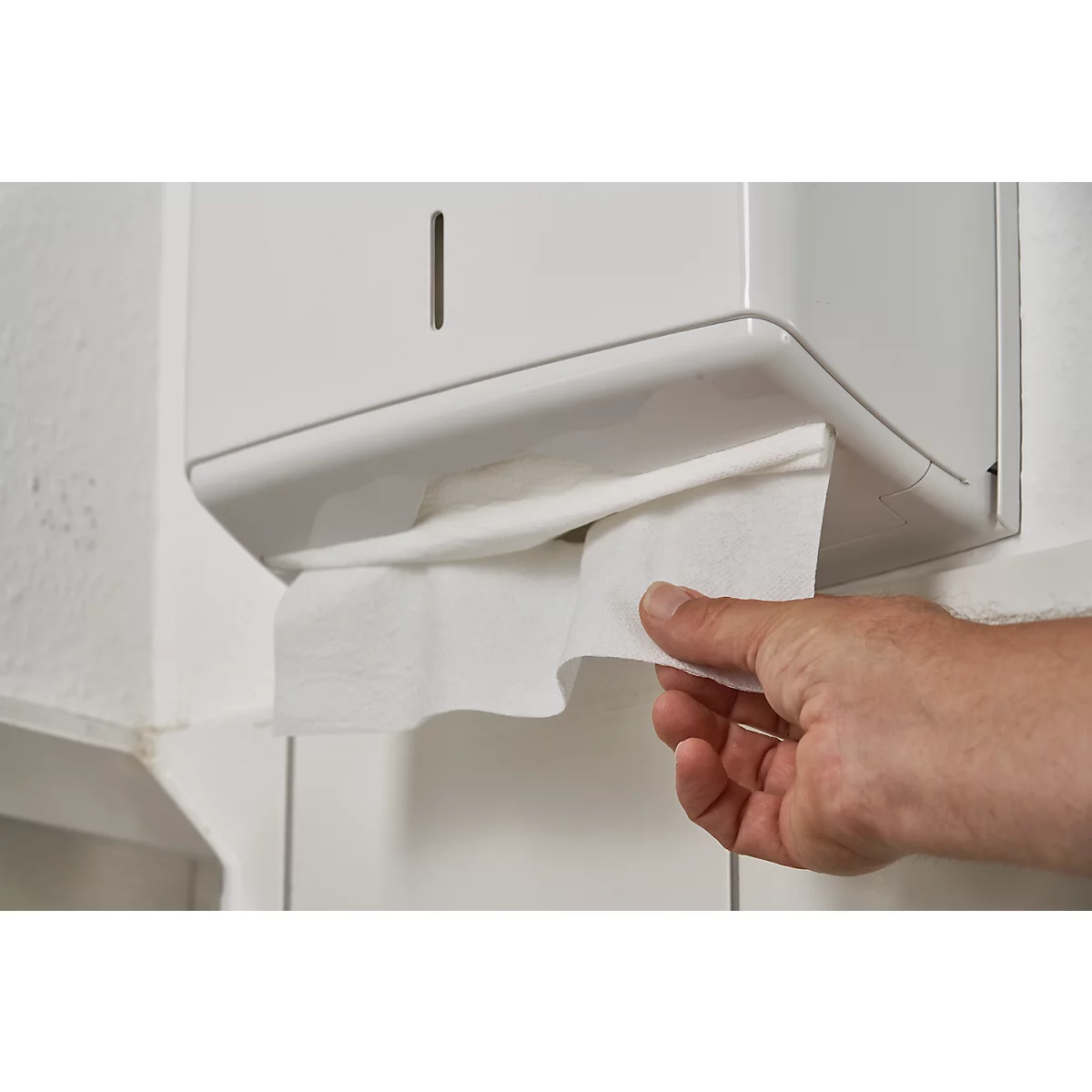 Papieren handdoeken - zigzagvouwen - 250 x 230 mm - 2-laags - 3200 vellen - wit - Schäfer Shop Pure