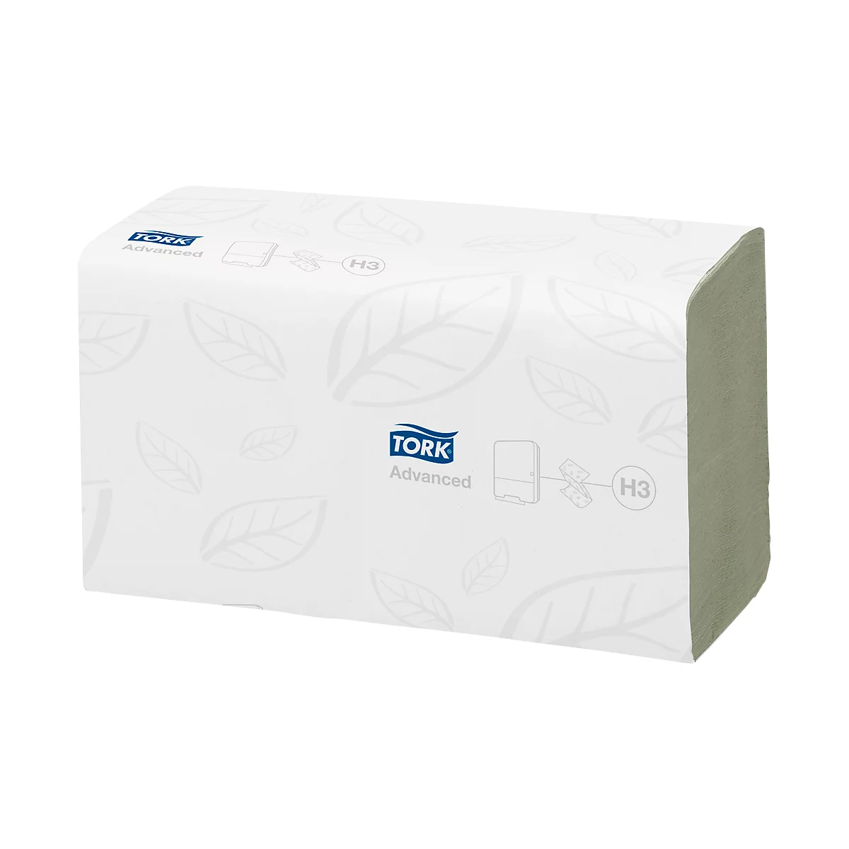 Papierhandtücher Advanced TORK®, Zick-Zack-Falzung, 2-lagig, 3750 Blatt, grün