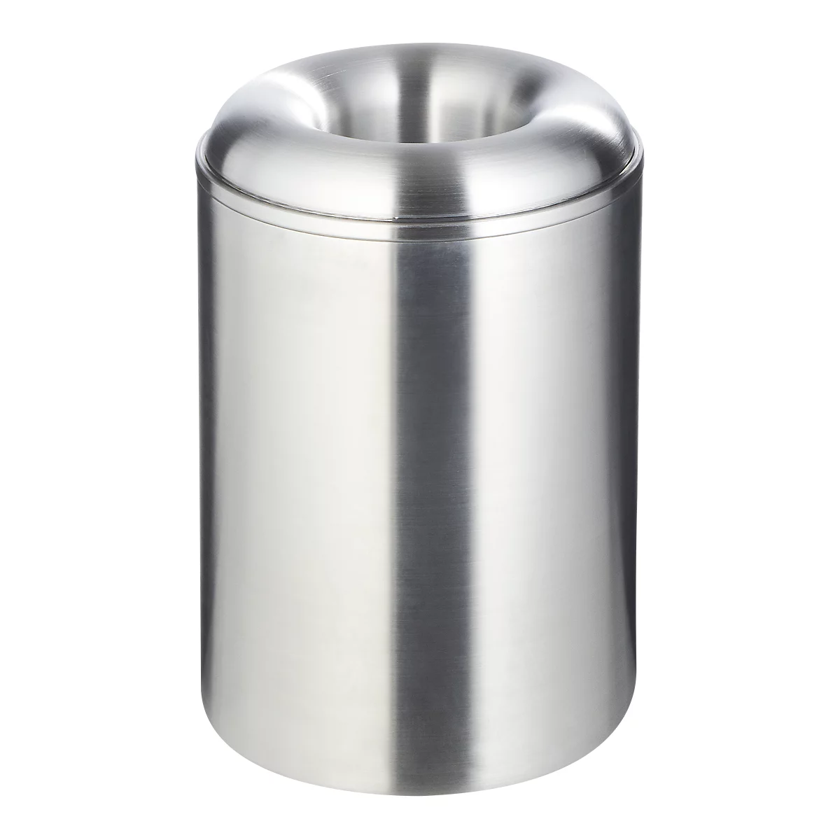 Papierkorb, Aluminium, 13 l, selbstlöschend, mit Löschdeckel
