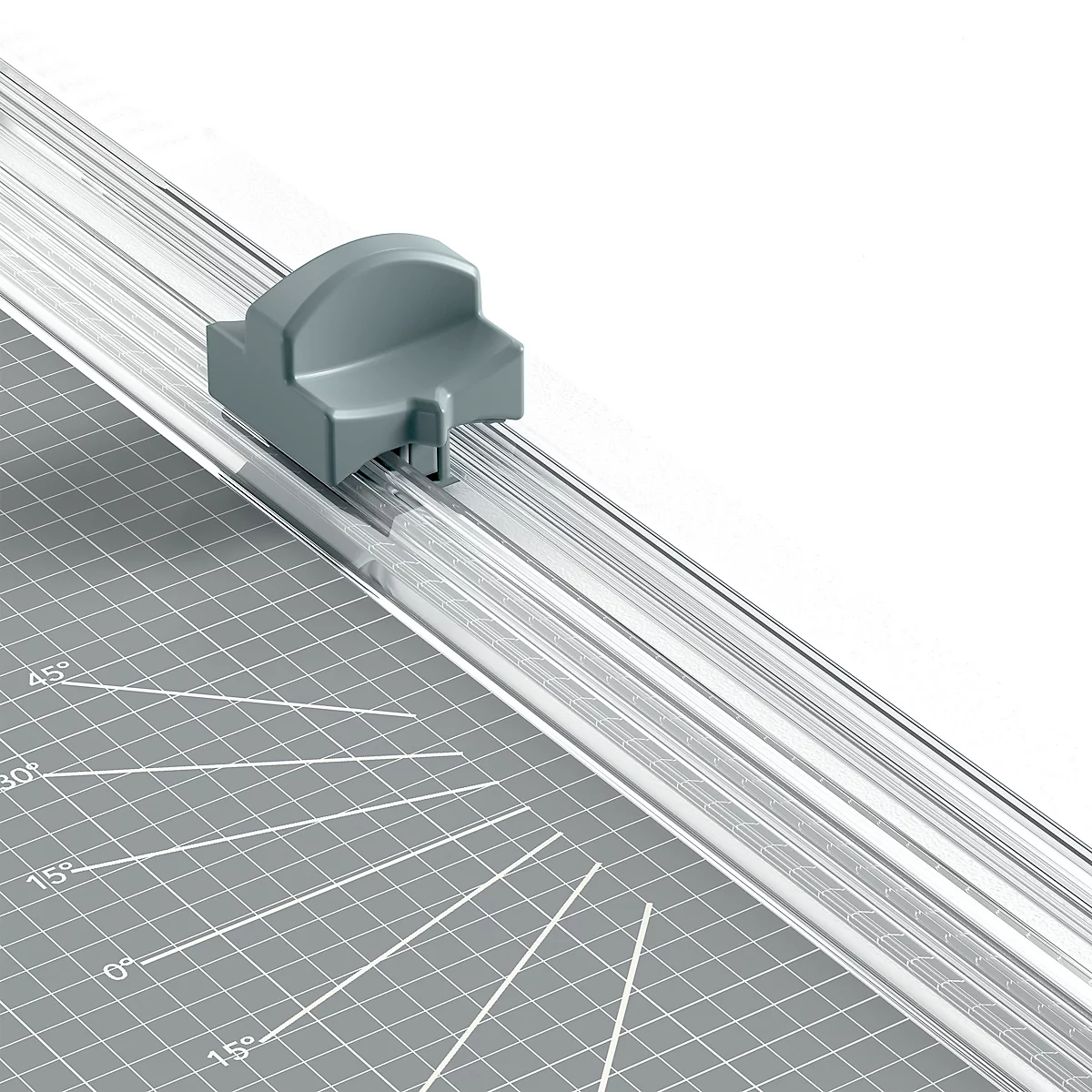 Papierschneider Leitz Precision Home A4, bis A4, bis 8 Blatt, Papierklemme, Ableselineal, Stahl und Kunststoff