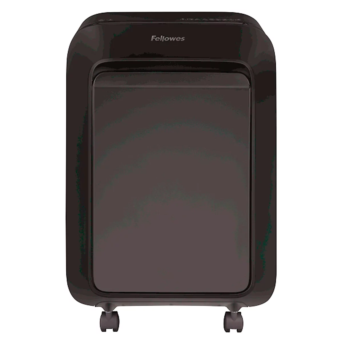 Papiervernietiger Fellowes® Powershred LX 210, deeltjesversnipperaar 4 x 12 mm, P-4, 23 l, snijcapaciteit 16 vel, met rollen, zwart