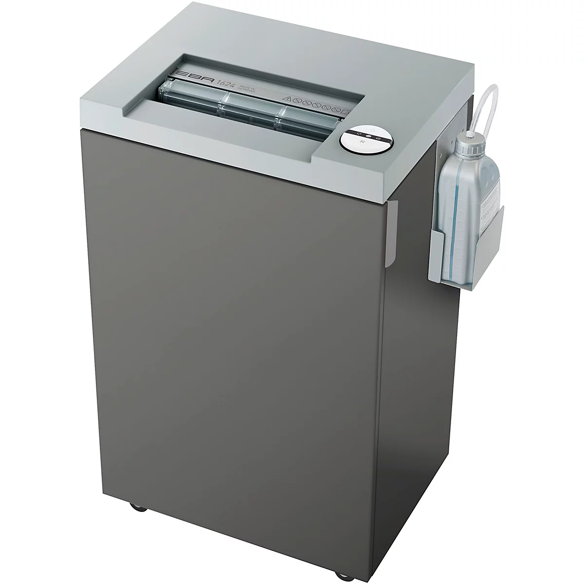 Papierversnipperaar EBA 1624 C, particle-cut 4 x 40 mm, P-4, 35 l, snijvermogen 11-15 vel, met olie-injectie