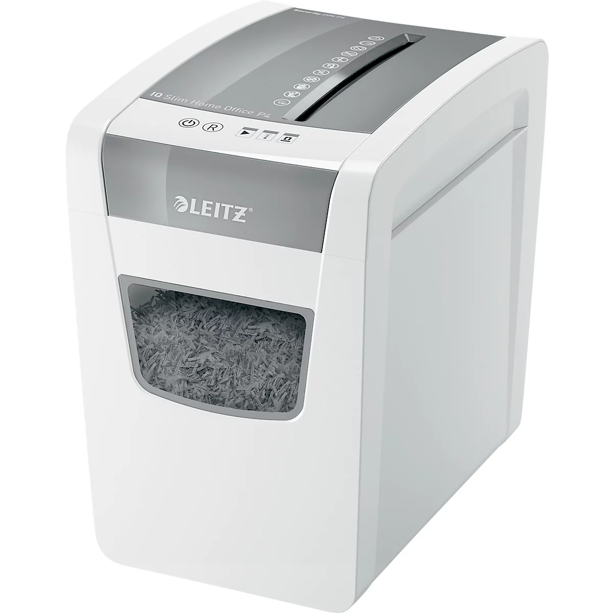 Papierversnipperaar Leitz IQ Office Pro, particle-cut 2 x 15 mm, P5, 23 l, 10-11 vel, anti-vastloop