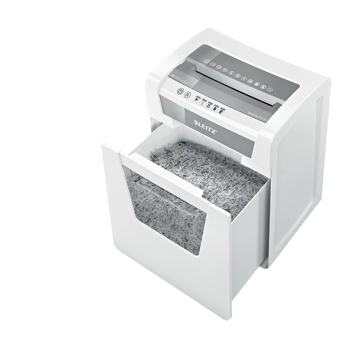 Papierversnipperaar Leitz IQ Office Pro, particle-cut 4 x 40 mm, P4, 23 l, 15-17 vel, anti-vastloop