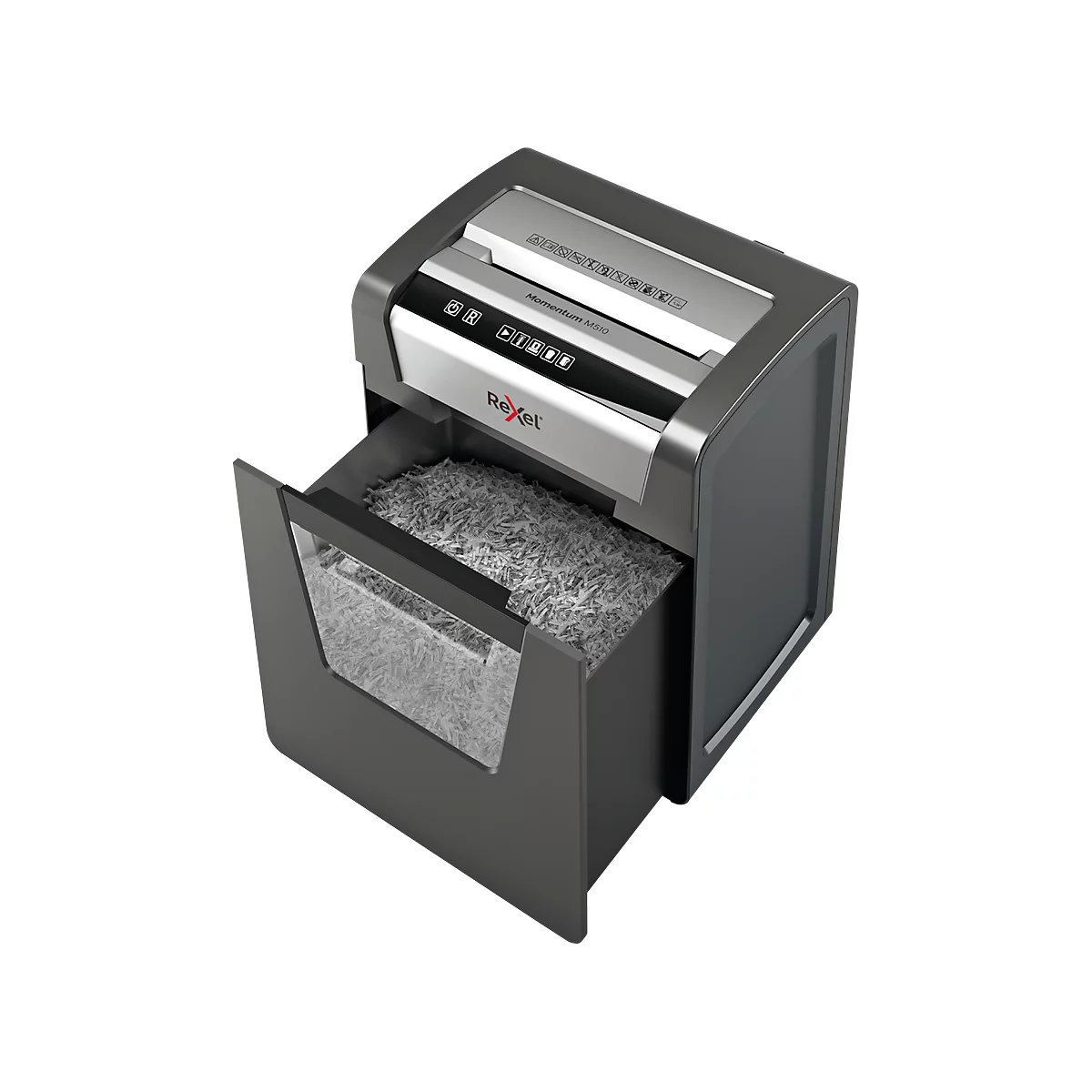 Papierversnipperaar Rexel Momentum M510, particle-cut 2 x 15 mm, P5, 23 l, 10 vel, anti-vastloop