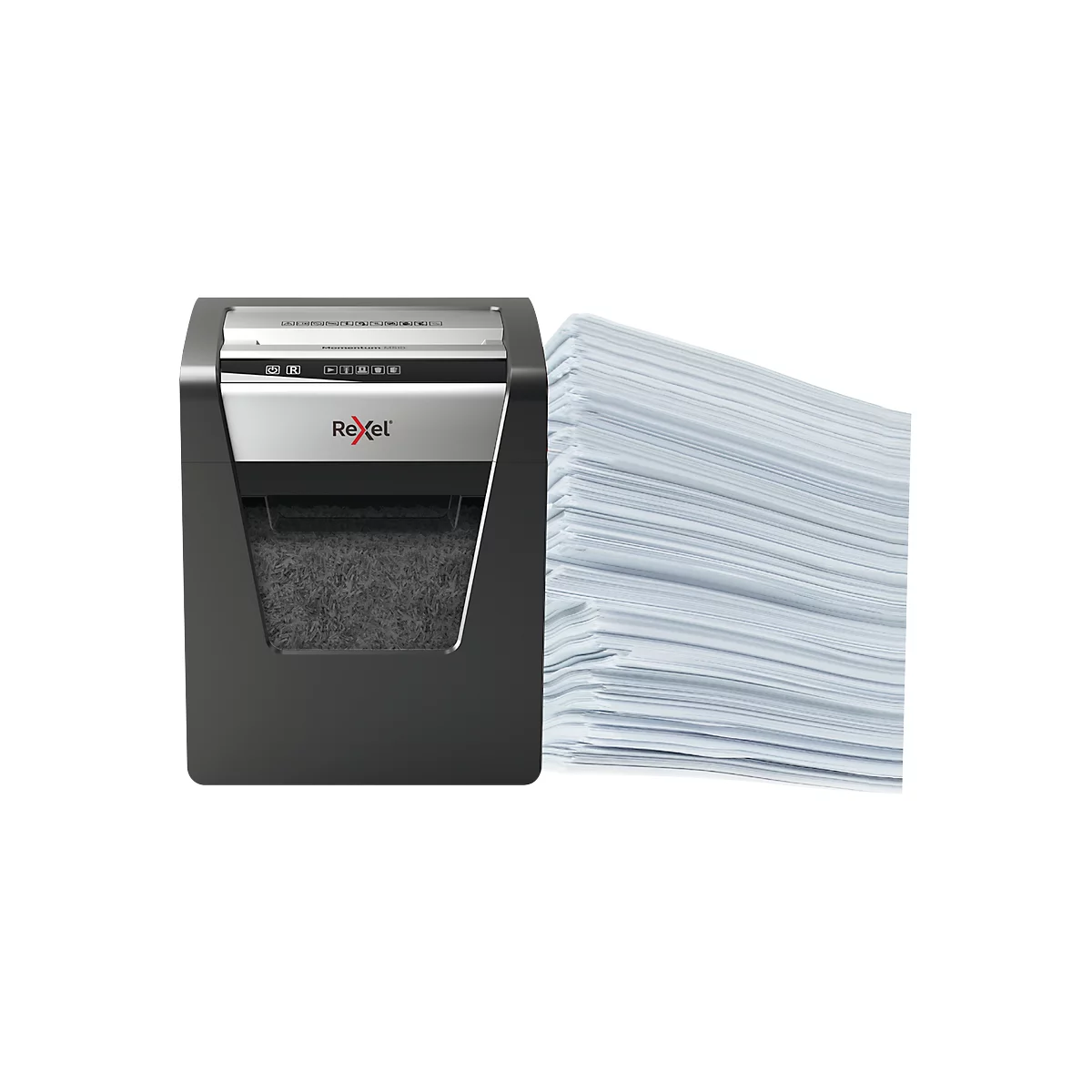 Papierversnipperaar Rexel Momentum M510, particle-cut 2 x 15 mm, P5, 23 l, 10 vel, anti-vastloop