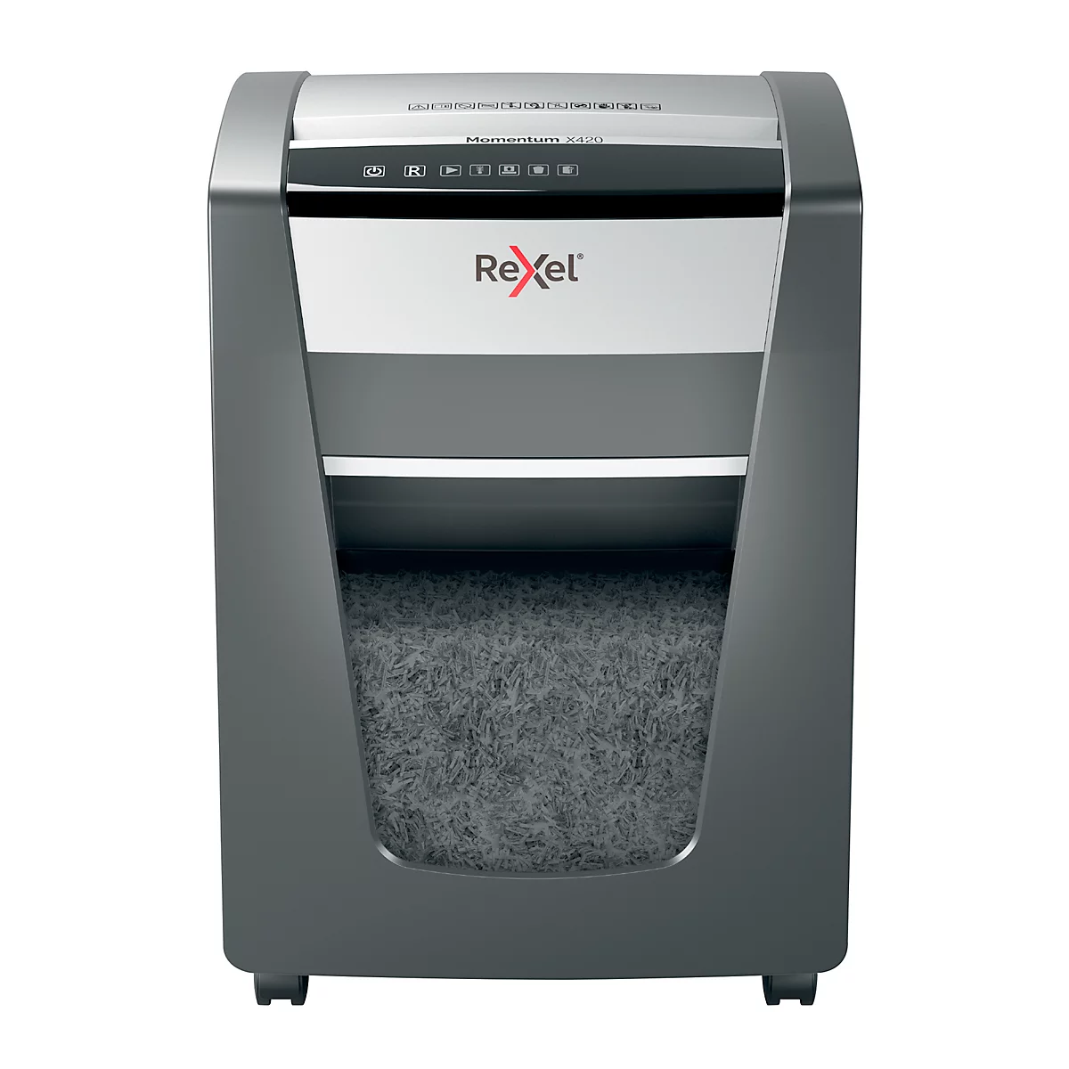Papierversnipperaar Rexel Momentum X420, particle-cut 4 x 40 mm, P-4, 30 l, snijvermogen 20 vel