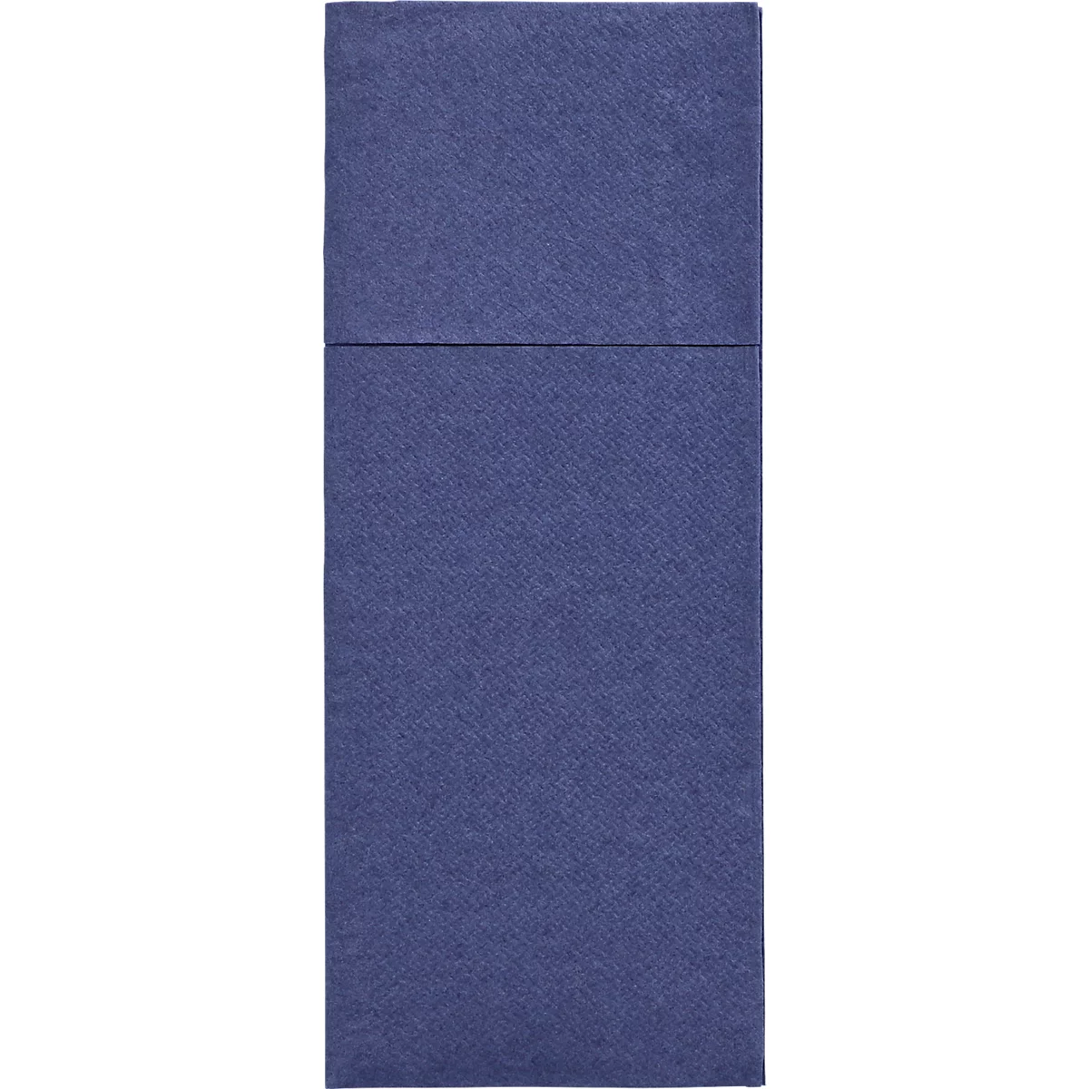 Blaues, rechteckiges Objekt mit einer horizontalen Linie, das es in zwei Bereiche teilt.