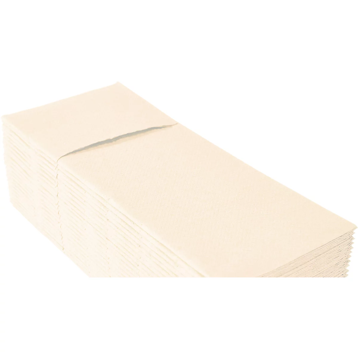 Stapel crèmekleurige papieren tissues.