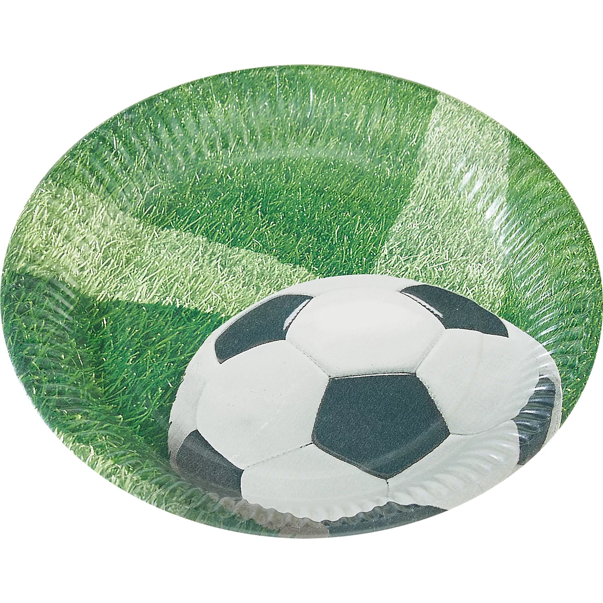 Papstar Pappteller „Football“, rund, Ø 230 mm, mehrfarbig bedruckt, 10 Stück