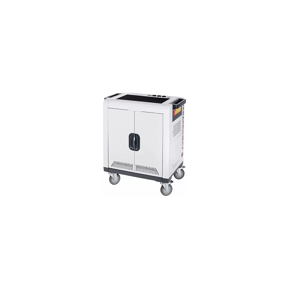 PARAT PARAPROJECT Trolley i32 PRO - Wagen sync, charge, secure and transport - für 32 Tablets - verriegelbar - ABS-Kunststoff, Stahl - weiß